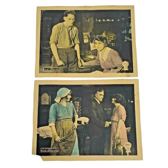 Two Original 1920 "The Lure of Crooning Water" Silent film lobby cards - Rooke - Picture 1 of 12
